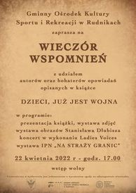 Jutro w Rudnikach prezentacja książki „Dzieci, już jest wojna”